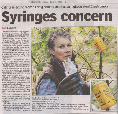 Syringes article